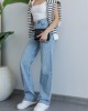 Kesik Paça Wide Leg Jean - BUZ MAVİ Kesik Paça Wide Leg Jean - BUZ MAVİ